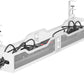 Under Desk Cable Management Tray White, Litwaro Cable Management Under Desk No Drill, 25'' Cable Tray with Clamp for Wire Management, Cord Organizer for Office, Home - No Damage to Table