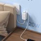 TROND Outlet Extender with 6 Inch Cord - Multi Plug Wall Outlet with PD 20W USB C Plug Adapter, Ultra Short Extension Cord, 3 Way Power Splitter for Bathroom Kitchen Office Dorm Travel Essentials