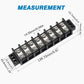 GLOSO Marine Terminal Blocks TBD Double Row Stainless 10-22 AWG Cu, 30A/600V- 1 Pack, 8 Poles