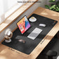 ProtoArc Leather Desk Mat, Large Mouse Pad- 31.5×15.8 inch, Non-Slip PU Leather Desk Pad Protector, Premium Desktop Mat for Computer, Keyboard and Mouse, Black