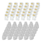 MECCANIXITY 100pcs Cat6 RJ45 Pass Through Connectors, RJ45 Connector 8P8C Gold Plated Plugs with 100pcs Light Grey Strain Relief Boots for Solid or Stranded UTP Ethernet Cable, 1.1mm