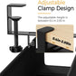 Under Desk Cable Management Tray 39.7" - No Drill Computer Wire Organizer Cable Tray, Cord Hider Clamp Mount with 16X Cable Ties PC Cables Management Cord Holder for Office/Home (Upgrade Fabric,Black)
