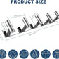 VAEHOLD Hat and Coat Wall Mount Rack - Hooks for Robes, Bags, Keys, and Towels - Bathroom Towel Hanger Organizer (Polished Chrome, “T“ Shape 5 Hooks 1 Pack)