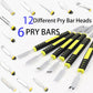 Metal Crowbar 6-Piece Dual-Ends Small Metal Spudger Pry Opening Repair Tools Kit,Professional Repair Tool Kit for Phone, Laptops, Tablet, Mobile Phone, Watch, Digital Home Appliance