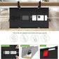KEEGH No Drill Under Desk Cable Management Tray - 28" Cord Management Under Desk - Clamp/Screw Mount - Support Upto 70lbs - Fabric Wire Management - Gaming/PC Cable Tray Cord Hiders for Office/Home