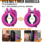 MAXRICH T Barbell Clamp 1 inch Multiple Sizes & Adjustable Weight Clips for Barbell Quick Release Barbell Clips|Barbell Collar Bar Locks for Weight Lifting (ROSE)