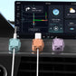 Magnetic Cable Clips, Adjustable Cord Holder Management, Adhesive Wire Keeper Organizer for Home Office Desk Phone PC Car Wall Desktop Nightstand Appliance (8-Pack Crystal Multicolor)