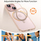 MAGIC JOHN 360° Rotatable Magnetic Invisible Stand for iPhone 14/iPhone 13 Case [Anti-Slip Grip] [Compatible with MagSafe] 16FT Shockof for iPhone 14/13 Case with Kickstand, Gold