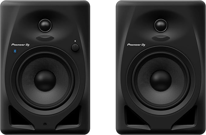 Pioneer DJ DM-50D-BT 5-Inch Desktop Monitor System with Bluetooth, Black