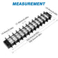 GLOSO TBE Double Row Stainless Terminal Blocks, Marine Grade, 4-14 AWG Cu, 75A/600V - 1 Pack, 12 Poles