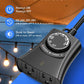 HBN Outdoor Light Timer with Remote Control, Waterproof Light Sensor Timer, 100 ft Wireless Range, 2 Grounded Outlets for Christmas Lights, 15A 1/2HP Heavy Duty