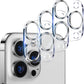 UniqueMe [ 3 Pack] Compatible with iPhone 12 Pro Max 6.7" Camera Lens Protector Tempered Glass,[Case Friendly][New version][Scratch-Resistant][Easy Installation] -Silver