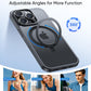 MAGIC JOHN 360° Rotatable Magnetic Invisible Stand for iPhone 16 Pro Max Case [Camera Control Button] [Compatible with MagSafe] 16FT Shockproof for iPhone 16 Pro Max Case with Kickstand, Black