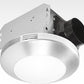 Homewerks 7117-01-BN Bathroom Integrated LED Light Ceiling Mount Exhaust Ventilation 1.1 Sones 80 CFM, Bath Fan Brushed Nickel