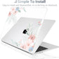 Batianda Premium Case for New MacBook Air 15 inch 2025 M4 2024 2023 with M3 M2 Chip Model A3114 A2941, Designed Protective Plastic Hardshell & Keyboard Cover & Screen Protector, Watercolor Floral