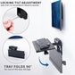VIVO Sit-Stand 24 Inch Pneumatic Spring Keyboard and Mouse Tray Wall Mount, Counterbalance Height Adjustable Typing Platform, Ergonomic Tilt, Black, MOUNT-KB35B