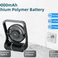 Battery Powered Fan, 10000mah Portable Desk Fan with Timer, 3 Speeds, Whisper Quiet, 180° Rotation, Portable Fan for Office, Bedroom, Outdoor, Camping