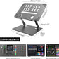 Home Studio Small Desktop Mixer Stand, Aluminum Portable Folding Heat Dissipation Lift Stand, Compatible with Nektar Panorama CS12, Rode RODECaster Pro II, Tascam Mixcast 4 (Gray)