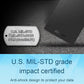 BUFFALO External SSD 500GB - Compatible with PS4 / PS5 / Windows/Mac - USB-C - USB-A - USB 3.2 - External Solid State Drive - ‎SSD-PG500U3B