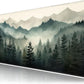 Misty Forest Large Mouse Pad,Gaming Keyboard Desk Pad,Extended Mouse Mat Non-Slip Rubber Base with Stitched Edges for Office Game Home XXL 35.4"x15.7"