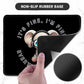 ITNRSIIET Mouse Pad with Stitched Edge Premium Textured Smooth Precise Operation Waterproof Washable Non-Slip Rubber Base Desktop Protection Mat, 10.2×8.3×0.12 inches, Pretty Fine Elephant