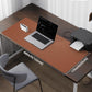 Large Desk Mat - 48" x 17"Leather Desk Pad Protector, Office Desk Mat, Non-Slip PU Leather Large Mouse Pad, Waterproof Desk Blotter Mat, Desk Cover pad for Office and Home (Brown)