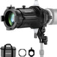 NEEWER Spotlight Snoot Only for NEEWER MS60B, MS60C, MS150B, MS150C LED Video Light, Conical Snoot with 20° Projection Lens, Adjustable Focus, 16 Gobos, 5 Color Gels, Bag, LS-48