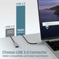 Elecan Active Optical USB 3.0 Extension Cable 75 FT Fiber Optic Type A Male to Female USB Extension Cord USB Extender 5Gbps Data Transfer for Webcam,Gamera, USB Hub, Keyboard, Hard Drive, Printer