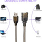 LDKCOK USB 2.0 Type A Male to A Female Active Repeater Extension Cable 50ft, High Speed 480 Mbps