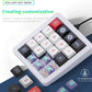 Adventurers K812 Wired Mechanical Numeric Keypad, 19-Key Hot-Swappable RGB Numpad, Macro Programmable, Detachable Type-C Cable, Game/Office Mode Switch – for PC/Laptop/Desktop (White)