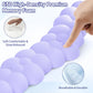Cloud Wrist Rest for Keyboard and Mouse, Memory Foam PU Leather Keyboard Wrist Rest with Ergonomic Support, Non-Slip Base, Cute Arm Rest Pad & Palm Cushion, Office Desk Accessory, Purple