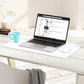 YSAGi Non-Slip Leather Desk Pad, Waterproof Laptop Computer Desk Keyboard Mat, Table Protector Blotter Mat, Large Mouse Pad for Office/Work/Home/Decor(White, 23.6" x 13.7")