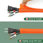 Split Wire Loom Tubing, Cable Protector Sleeve, Braided Cable Management for TV/Computer/Home Theater/Engine Bay, Cord Protectors from Pets No Chew (Orange, 3/8"-25ft)