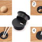 HJ Garden 2pcs 1-1/2 inch Desk Wire Cord Cable Grommets Hole Cover Office PC Desk Cable Cord Organizer Plastic Cover Black