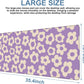 Vintage Groovy Flowers Gaming Mouse Pad 3mm Thick Stitched Edge Waterproof Non-Slip Large Computer Keyboard Mouse Mat,Suitable for Office Entertainment Decorative Desk Pad 35.4 x 15.7 Inches