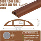 Floor Cord Covers for Wires 12FT Cable Hider Wire Cover Self Adhesive Cord Hider Floor for Offices, Homes, Workshops, Warehouses Cable Cavity 0.39" W x 0.27" H