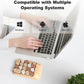 MOFII Wireless Number Pads - MilkTea Numeric Keypad 18 Keys USB 2.4G Round Keycap Colorful Extensions Keypads, Financial Accounting Portable Numpad 10 Key for Laptop/PC/Notebook/Surface Pro