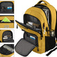 Laptop Backpack,Business Travel Anti Theft Slim Durable Laptops Backpack with USB Charging Port,Water Resistant College Computer Bag for Women & Men Fits 15.6 Inch Laptop and Notebook-Yellow