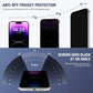 2-Pack Matte Privacy Screen Protector for iPhone Air 6.5-inch, 9H Tempered Glass, Full Coverage, Anti-Fingerprint, Auto Dust-Elimination, No Bubble, Easy Installation