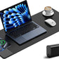 TopMade Mouse Pad with 15W Fast Wireless Charging, 31.5"x11.81" XL Large Gaming Mousepad, Waterproof Desk Pad, Classic Black Computer Desk Mat(Includes 20W PD Power Adapter & 6.56ft Woven Cable)