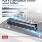 ELUTENG NVMe PCIe 4.0 Adapter NVMe M.2 SSD to PCIe X4/X8/X16 Card with Aluminum Heat Sink M.2 to PCI-Express SSD Expansion Card Support 2230 2242 2260 2280 Max 4TB for Windows/Linux/Moc os