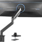 VIVO Premium Aluminum Heavy Duty Monitor Arm with 3.0 USB Ports, Fits Ultrawide Monitors up to 49 inches and 33 lbs, Single Desk Mount Stand, Pneumatic Height, Max VESA 100x100, Black, STAND-V101G1U