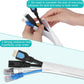 6.6ft - 1 inch White Cable Sleeve, Cable Organizer for Desk PC TV Computer, Wire Protector Cable Wrap Cover, Cord Management for Home Office