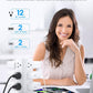 Tower Power Strips with Surge Protection, 6FT Flat Extension Cord with Multiple Outlets, 12 AC 4 USB Ports, Overload Protection Charging Station for Office Home Dorm Room Travel (White)