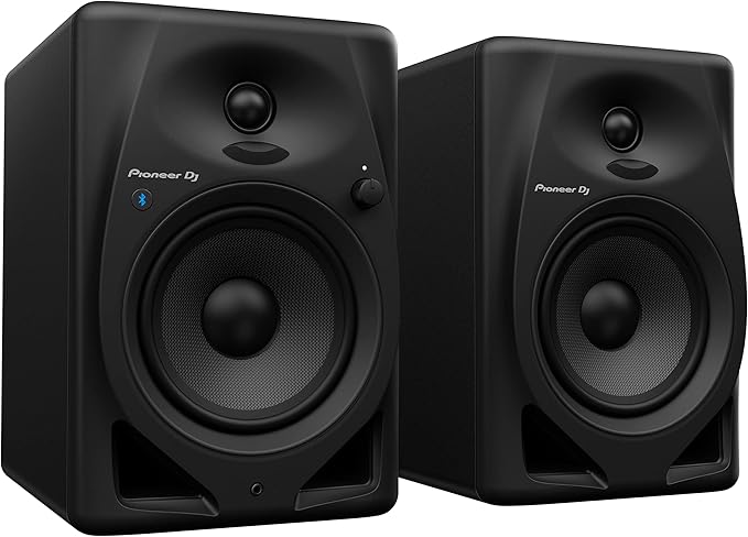 Pioneer DJ DM-50D-BT 5-Inch Desktop Monitor System with Bluetooth, Black