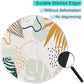 ITNRSIIET Round Mouse Pad with Stitched Edge Premium-Textured Waterproof Non-Slip Rubber Base Desktop Protection Mat Diameter 8.7 inches, Tropical Plants