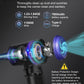 CLEVAST Compressed Air Duster - 3 Gear 110000RPM Electric Air Duster, 3 in 1 Versatile with LED - Cordless Dust Blower & Mini Vacuum & Inflating for PC, Computer, Keyboard, Rechargeable Canned Air