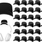 30 Pcs Headset Wall Holder Adhesive Gaming Headset Holder Hooks for Wall Mounting Strong Universal Hooks for Headsets, Game Pads, Hats, Closets, Doors (Black)
