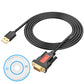 XMSJSIY USB to RS232 DB9 Serial Adapter Cable USB A Male to D-SUB 9-Pin Male Converter Cord with Gold Plated Support Winows11/10/8.1/8/7 Vista/XP and Mac OS -1.5M/4.29FT