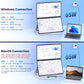 InnoView 23.8" Dual Portable Monitor 100% sRGB 3840x2160P 4K 315°Adjustable Dual Stacked Foldable Monitor Built-in Speakers Screen Extender with HDMI/USB-C/DP for Laptop Windows Mac
